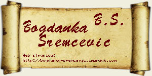Bogdanka Sremčević vizit kartica